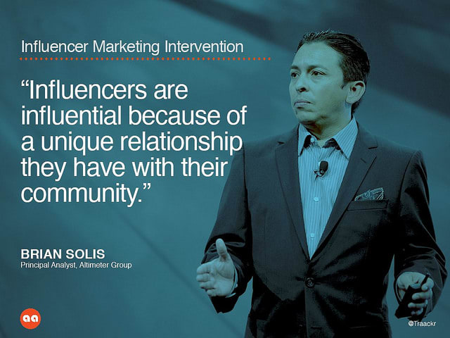 Influencer marketing intervention